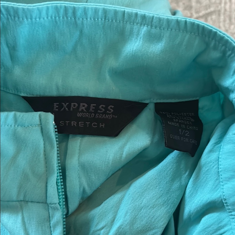 Turquoise Zip-Up Jacket - Picture 3 of 3